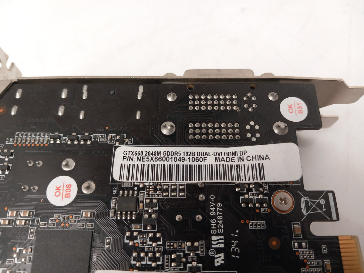 Palit NVidia GeForce GTX660 2GB GDDR5 Video Graphics Card NE5X66001049-1060F