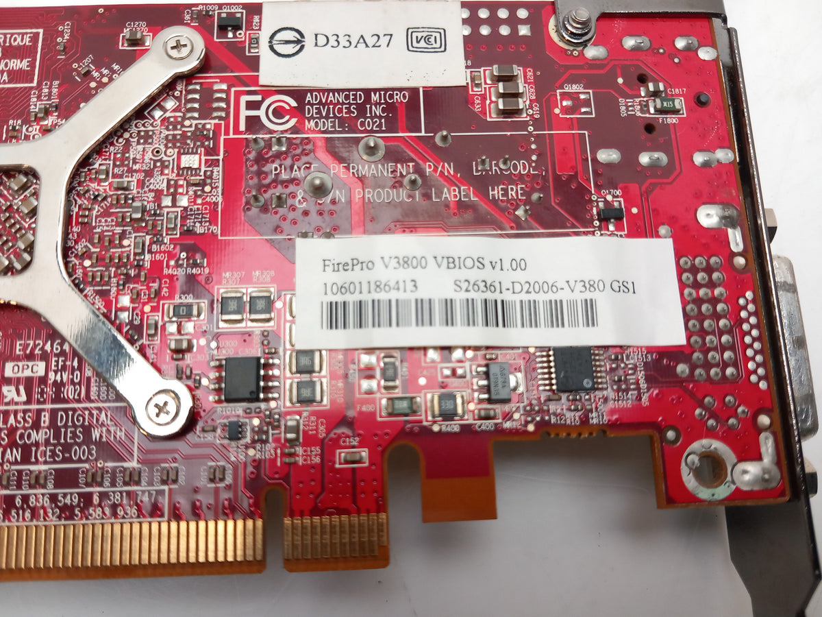 AMD FirePro V3800 512MB DDR3 PCIe x16 Video Graphics Card S26361-D2006-V380 GS1