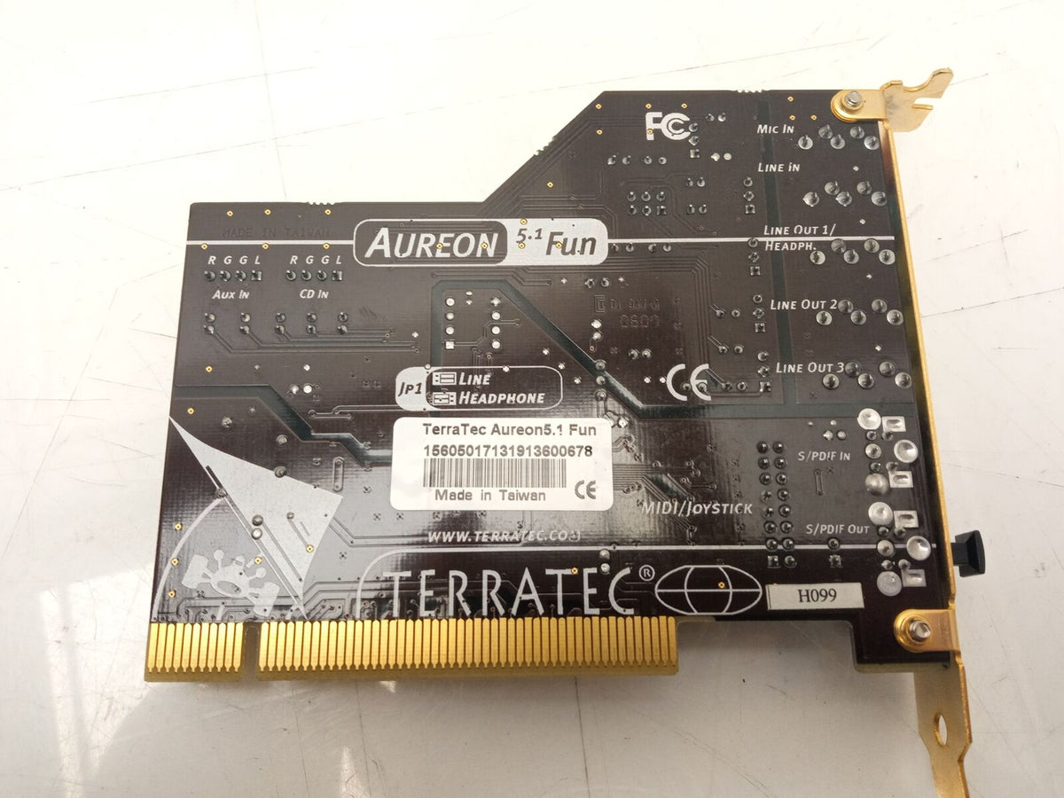 TERRATEC TTP8 Ver 1.0  AUREON 5.1 FUN PCI Sound Card 