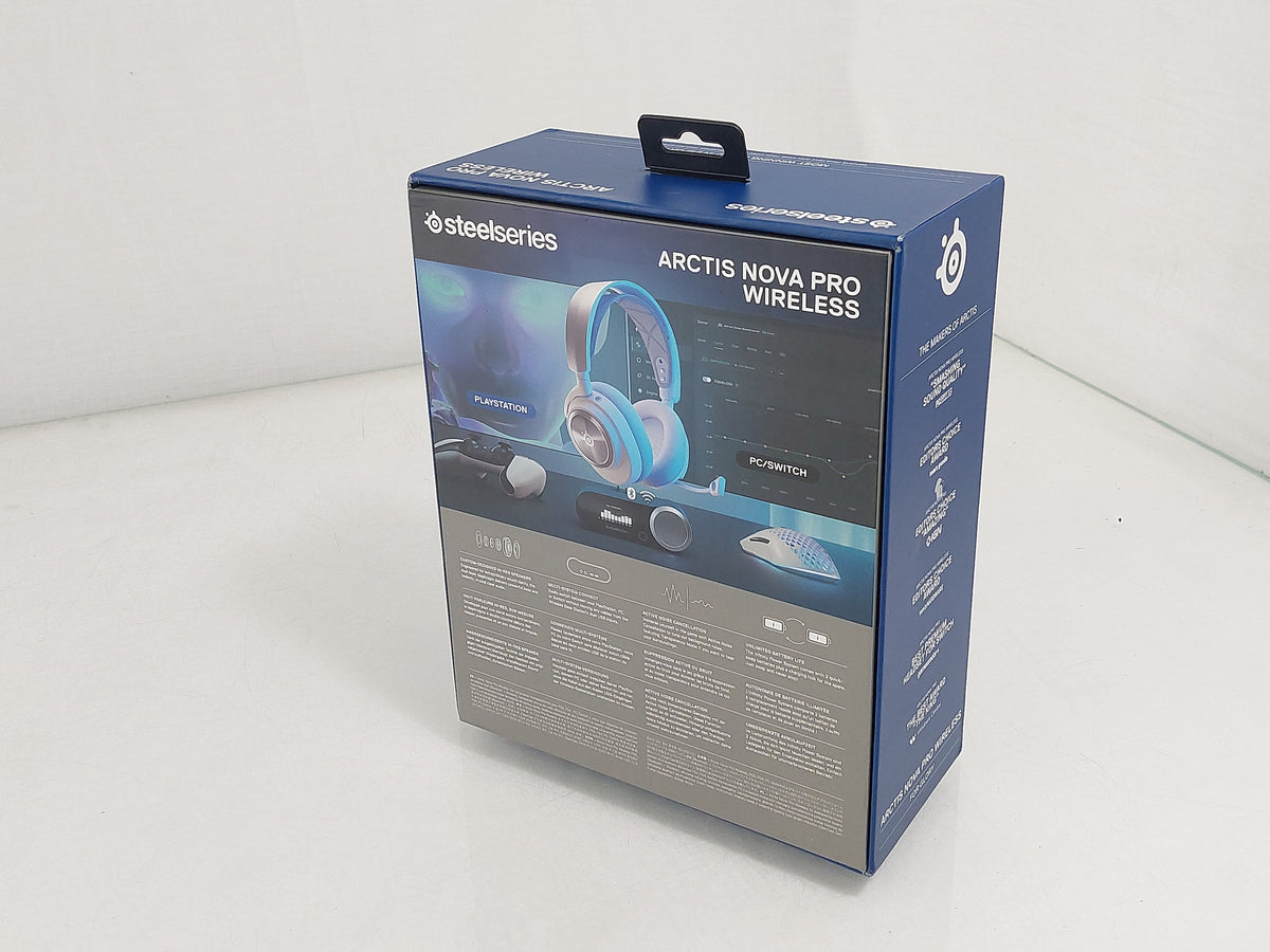 SteelSeries Arctis Nova Pro Wireless 61526 White Gaming Headset PS5 PC Base