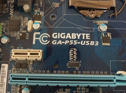GIGABYTE GA-P55-USB3 Socket LGA1156 DDR3 ATX Motherboard With I/O Shield