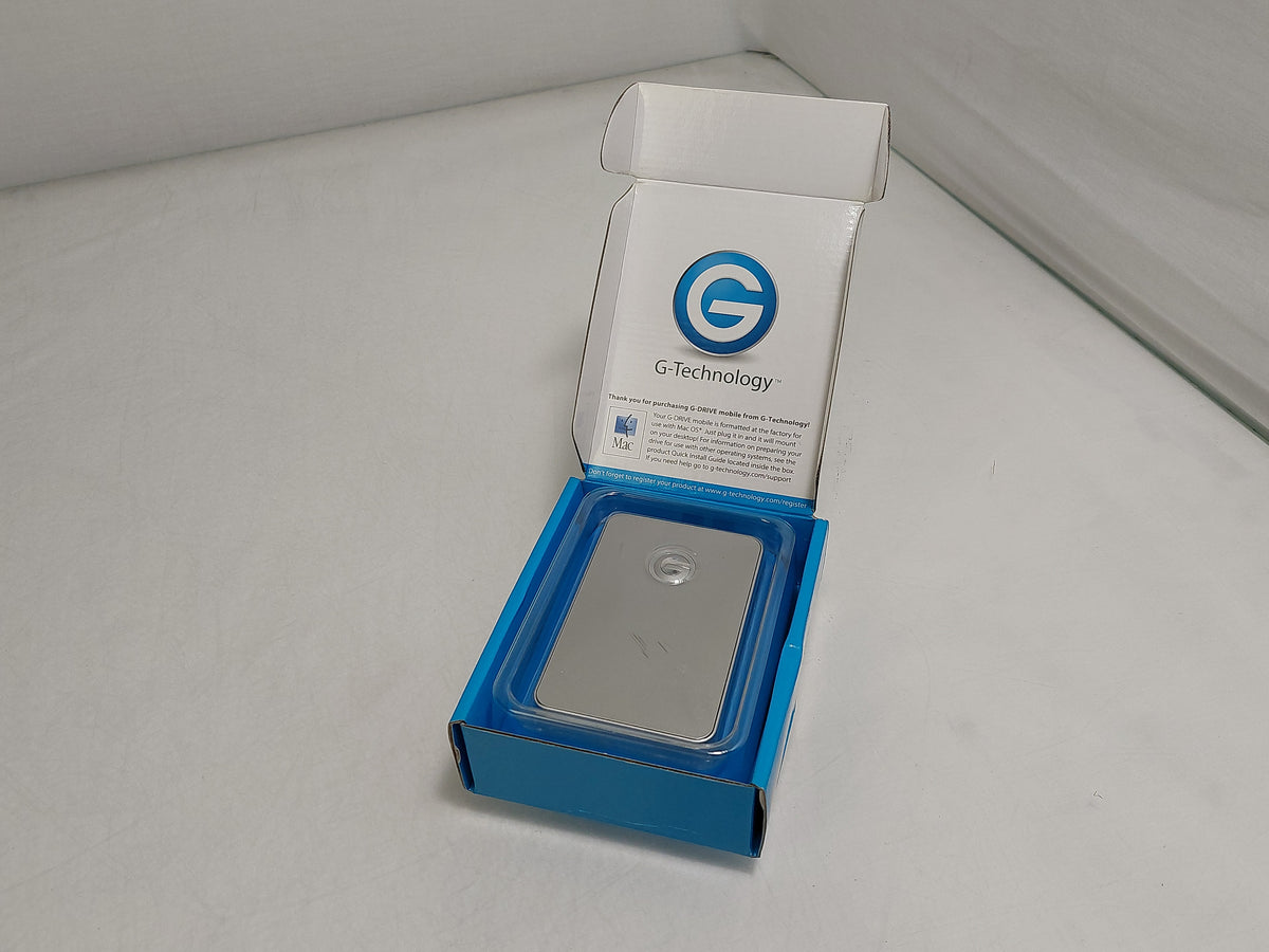 G-Technology G-DRIVE mobile USB 500GB Silver Portable External Hard Drive 0G02384