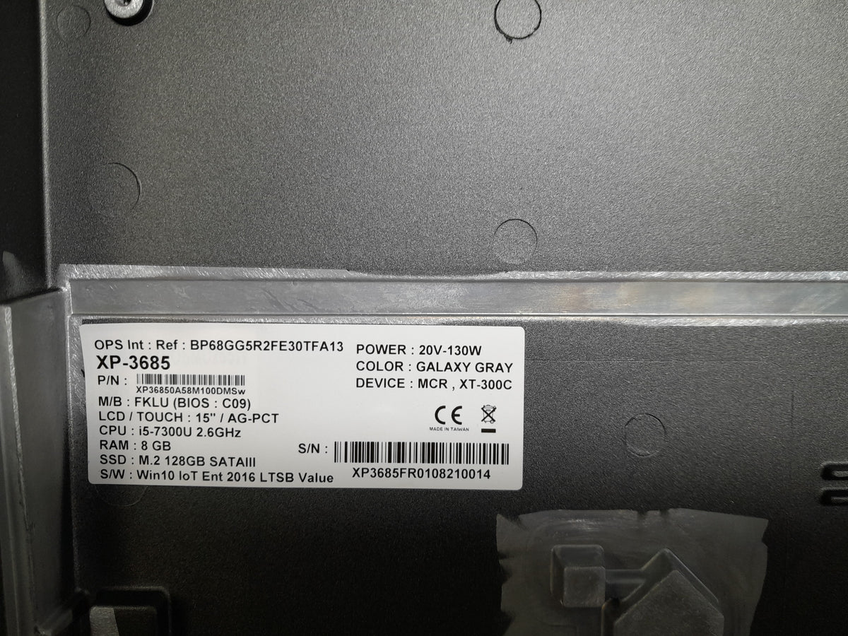FEC xPOS XP-3685 POS terminal, XT-300C Galaxy Gray