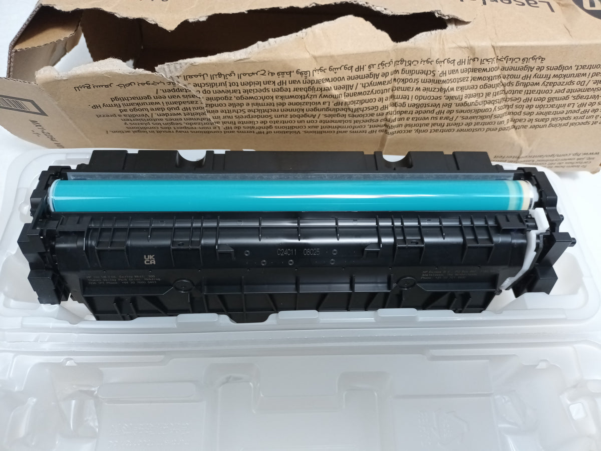 HP CF411XR LaserJet Toner Cartridge Cyan- Damaged Packaging