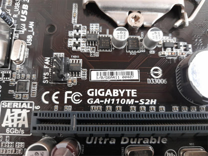 GIGABYTE GA-H110M-S2H Socket LGA1151 DDR4 Micro ATX Motherboard With I/O Shield