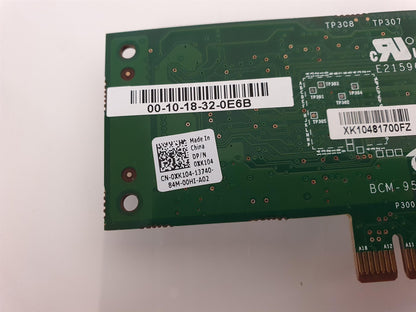 Dell Broadcom BCM95722A2202G PCI-E Gigabit Network Interface Card 0XK104 XK104