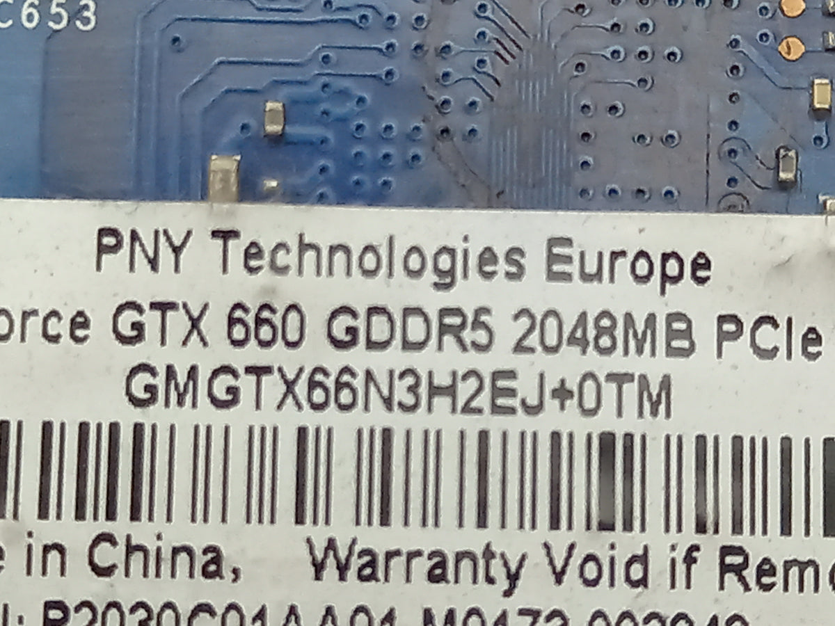 PNY GeForce GTX 660 2GB Video Graphics Card GF660GTX2GEPB 