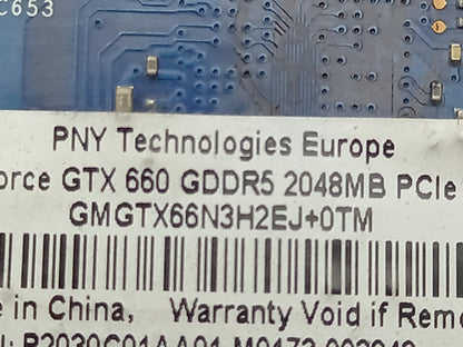 PNY GeForce GTX 660 2GB Video Graphics Card GF660GTX2GEPB 