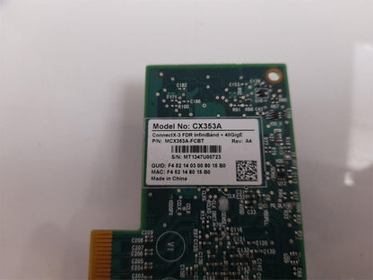 Mellanox ConnectX-3 FDR InfiniBand +40GigE Network Card MCX353A-FCBT CX353A