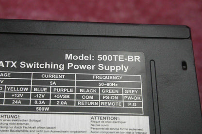 TESLA 500W Desktop PSU ATX Power Supply Unit 500TE-BR