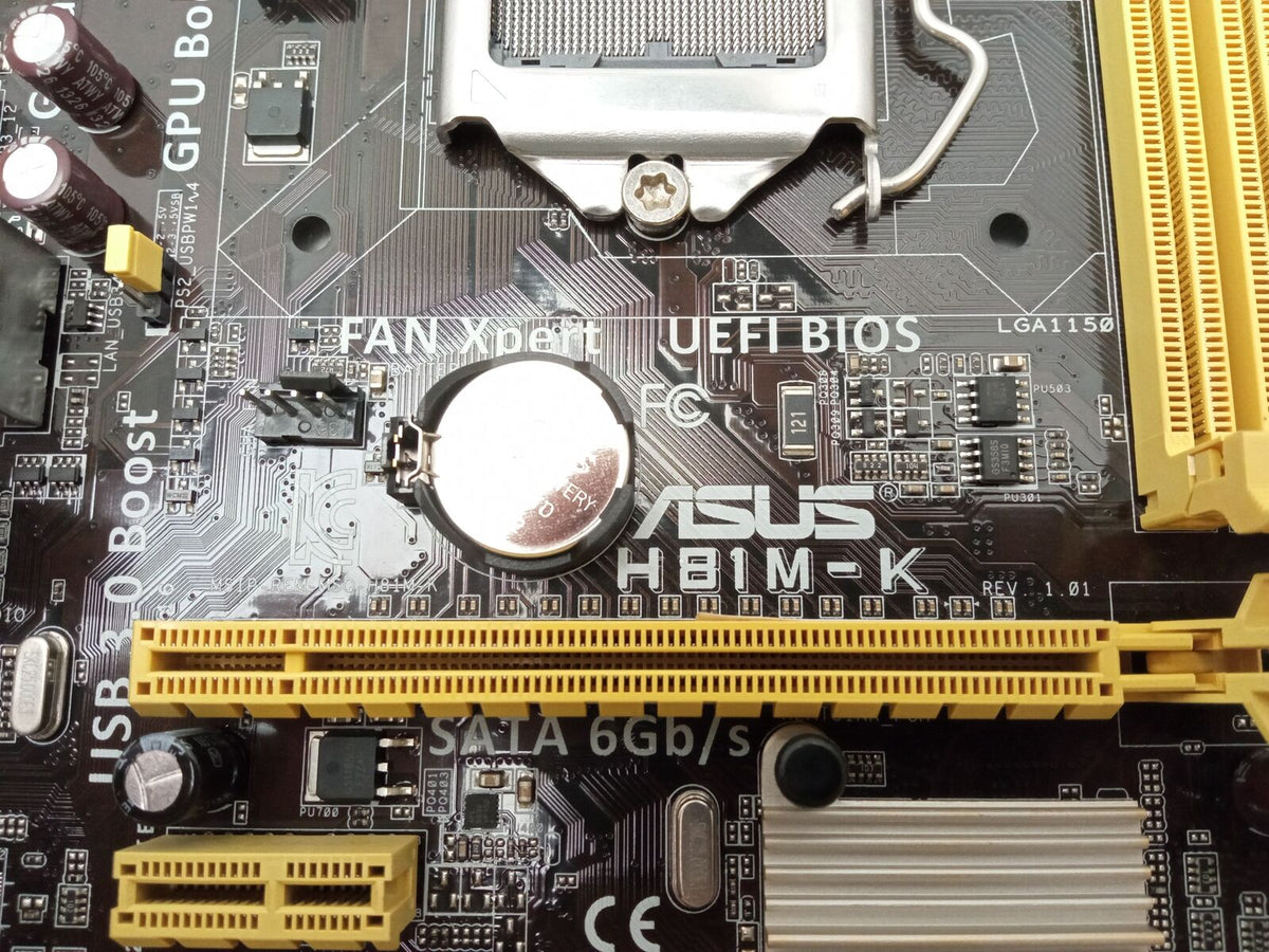ASUS H81M-K Socket LGA1150 DDR3 Micro ATX Motherboard With I/O Shield