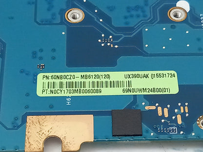 Asus Zenbook UX390U Laptop Motherboard with i5-7200U 2.50 GHz 8GB RAM 60NB0CZ0