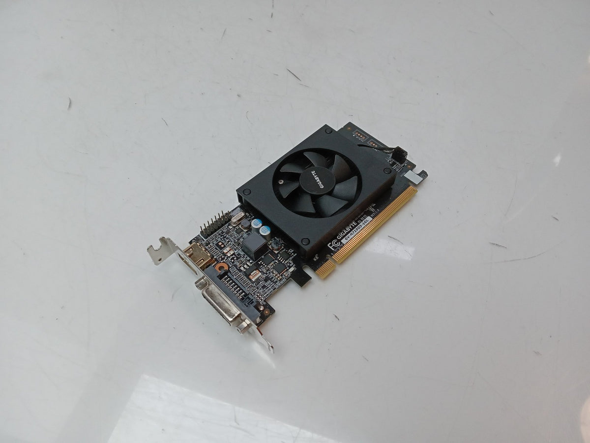 GIGABYTE GeForce GT 710 1 GB DDR3 PCIe Low Profile Graphics Card GV-N710D3-1GL