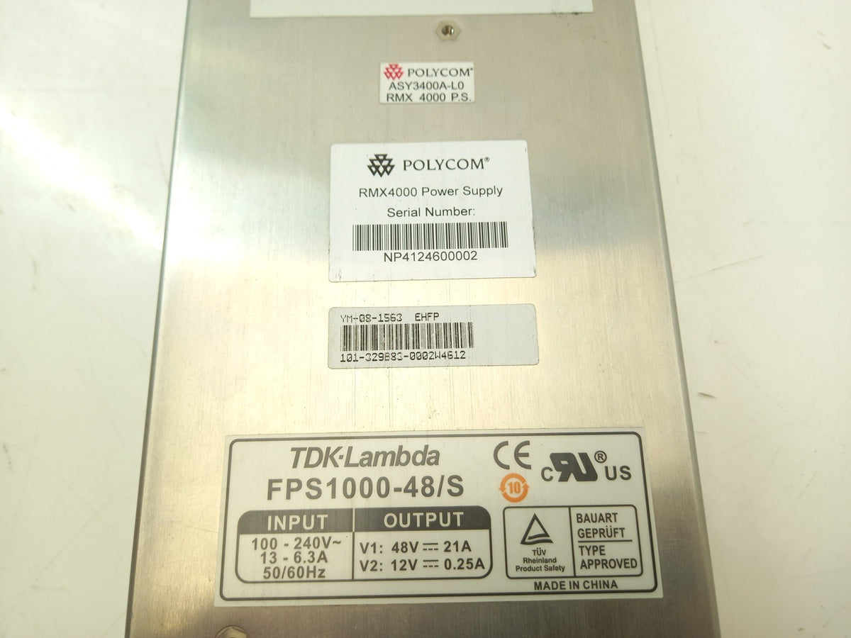 TDK-Lambda Polycom RMX4000 1000W Server Power Supply Unit FPS1000-48/S