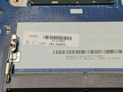 Lenovo ThinkPad E570 Laptop Motherboard With I5-7200U 2.5GHz DDR4 01HW731
