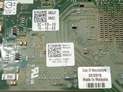 Dell Intel JTZ-1405HL Quad Port PCIe Converged Network Adapter Card 008XJ7 08XJ7