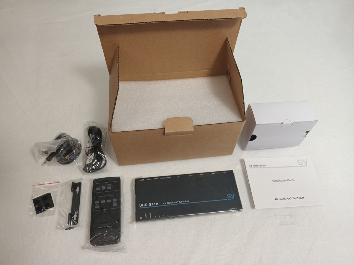 SY Electronics SY-UHD-S41A 4-Port 4K HDMI Switcher