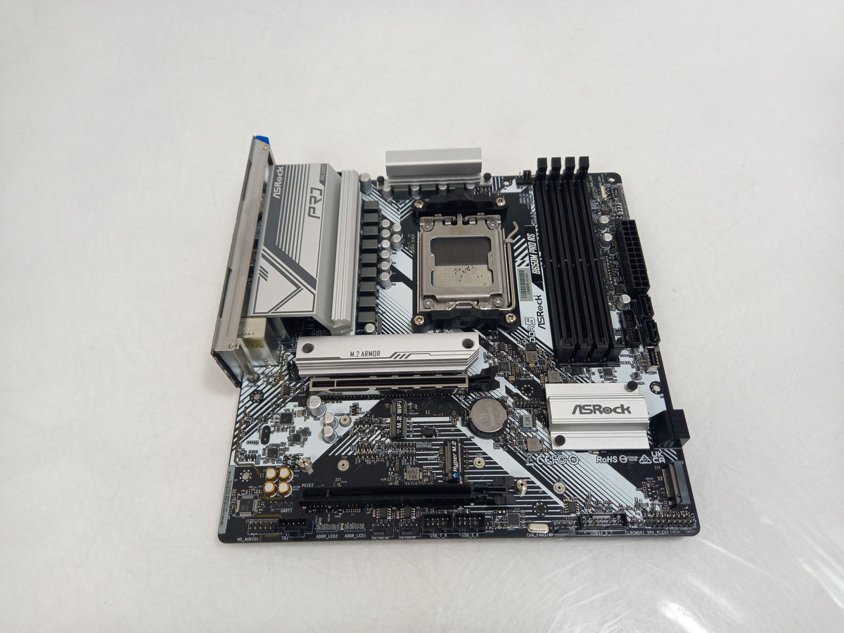 (SPARES)ASRock B650M PRO RS Socket AM5 DDR5 M-ATX Motherboard With I/O Shield