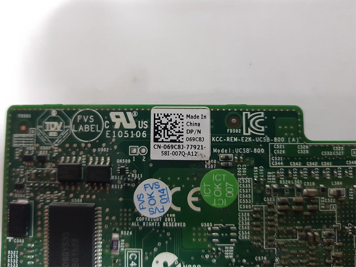 Dell PERC H310 6Gbs Mini Blade RAID Controller 069C8J 69C8J