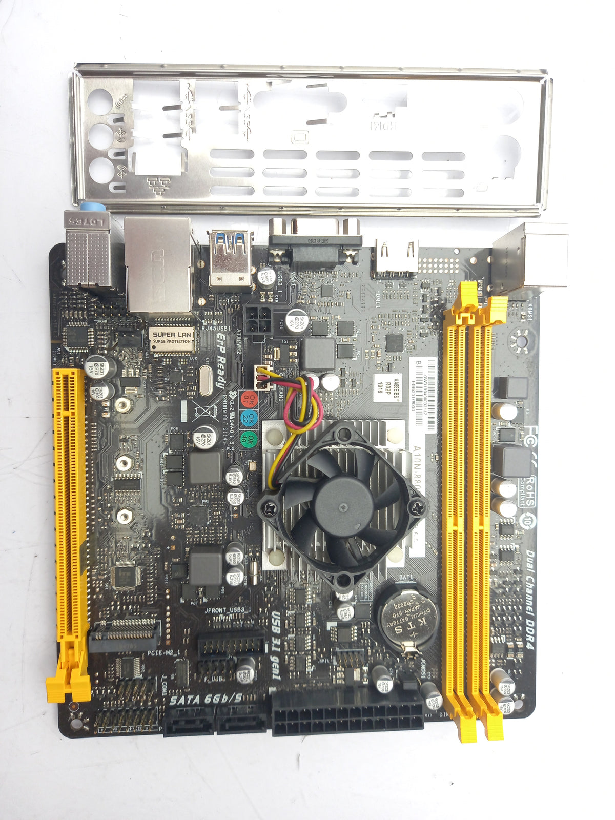 Biostar A10N-8800E AMD FX-8800P DDR4 Mini-ITX Motherboard with I/O Shield