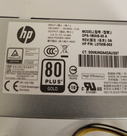 HP ProDesk 400 G5 180W Power Supply Unit L07658-003 DPS-180AB-30