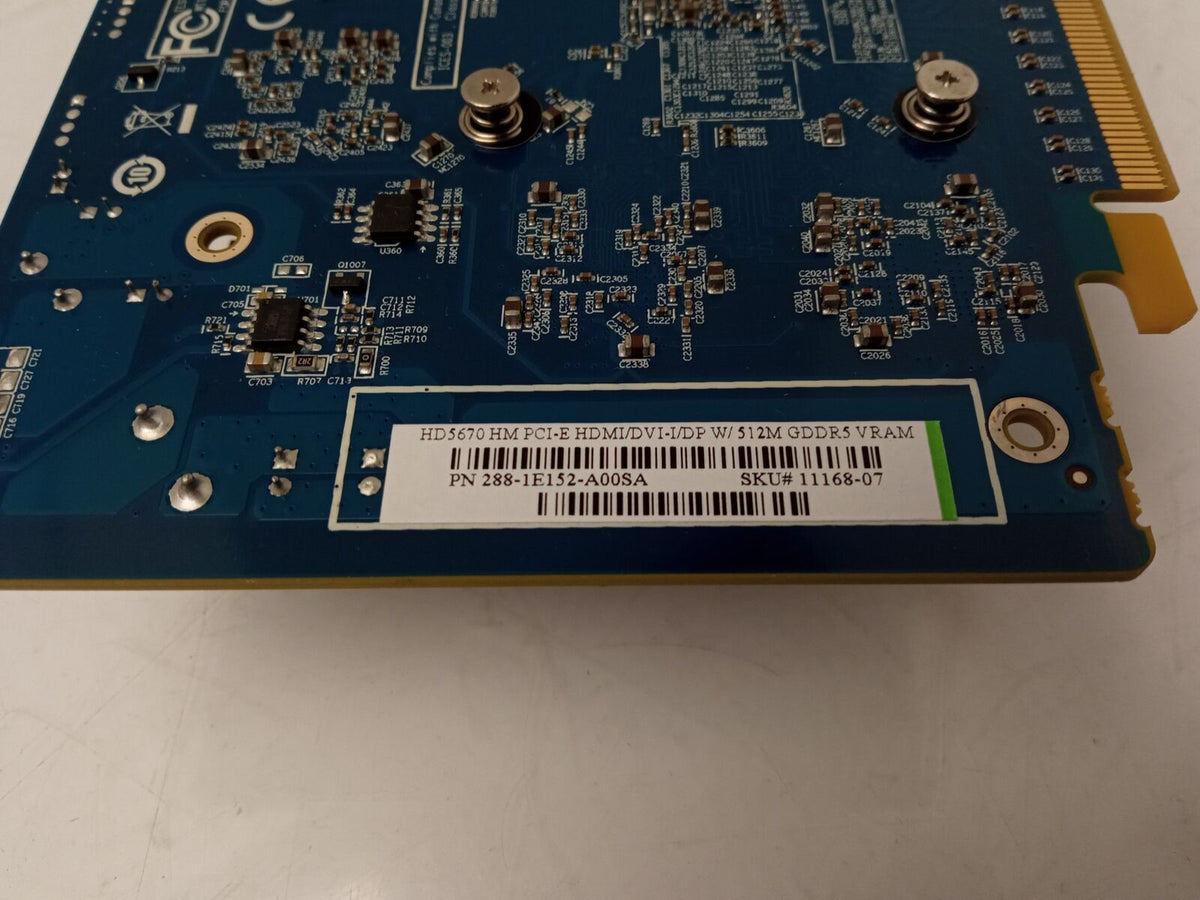 Sapphire Radeon HD5670 512MB DDR5 PCIe Video Graphics Card 288-1E152-A00SA
