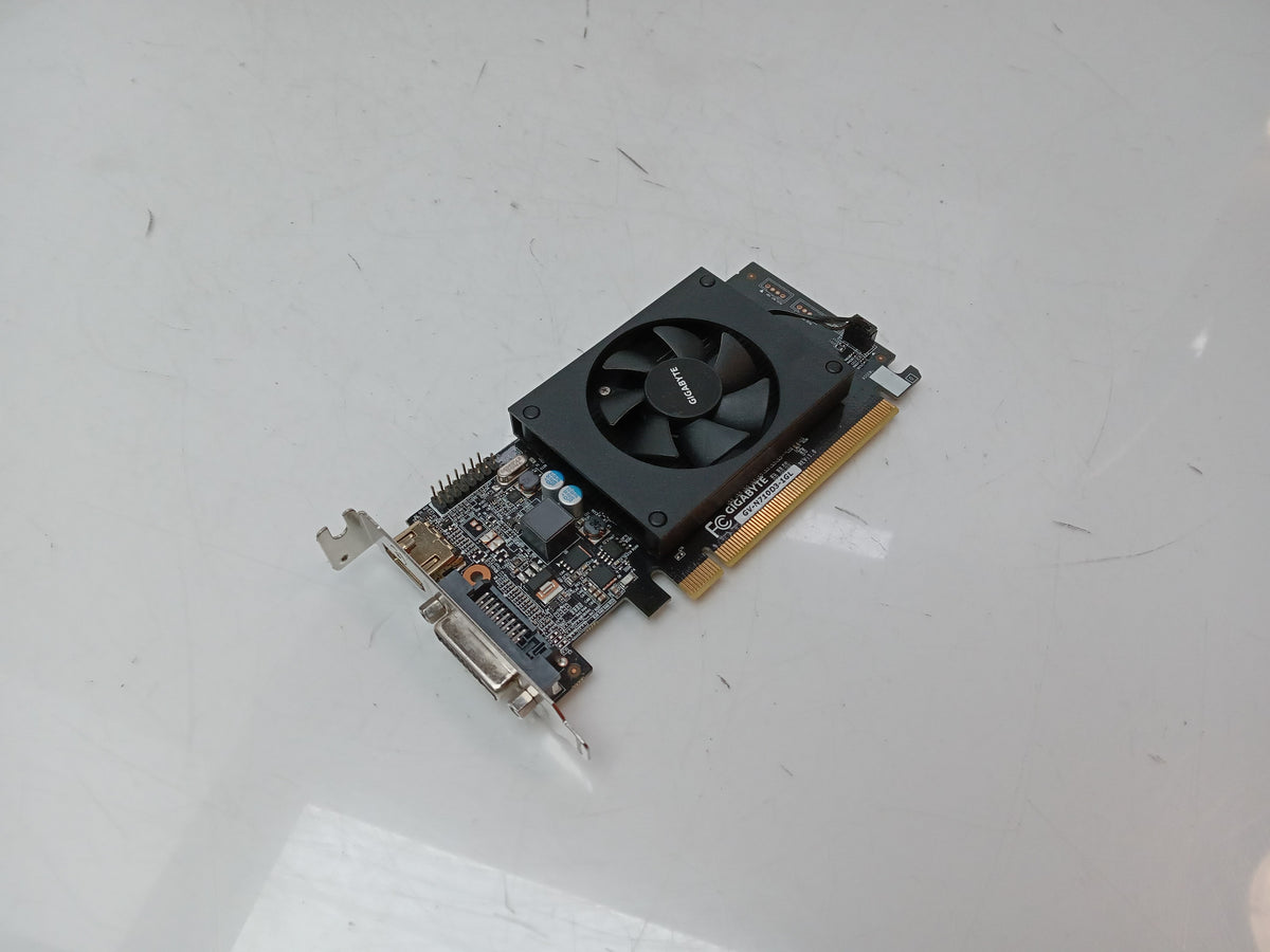 GIGABYTE GeForce GT 710 1 GB DDR3 PCIe Low Profile Graphics Card GV-N710D3-1GL