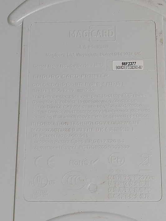 Magicard Enduro3E 300dpi Colour ID Card Printer USB LAN No PSU 1274 Prints