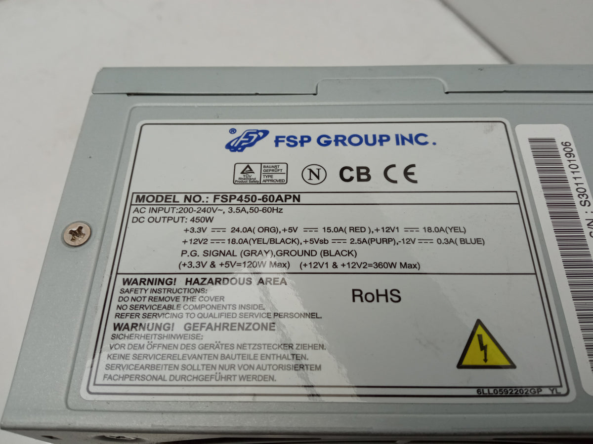 FSP Group 450W Desktop PSU ATX Power Supply Unit FSP450-60APN