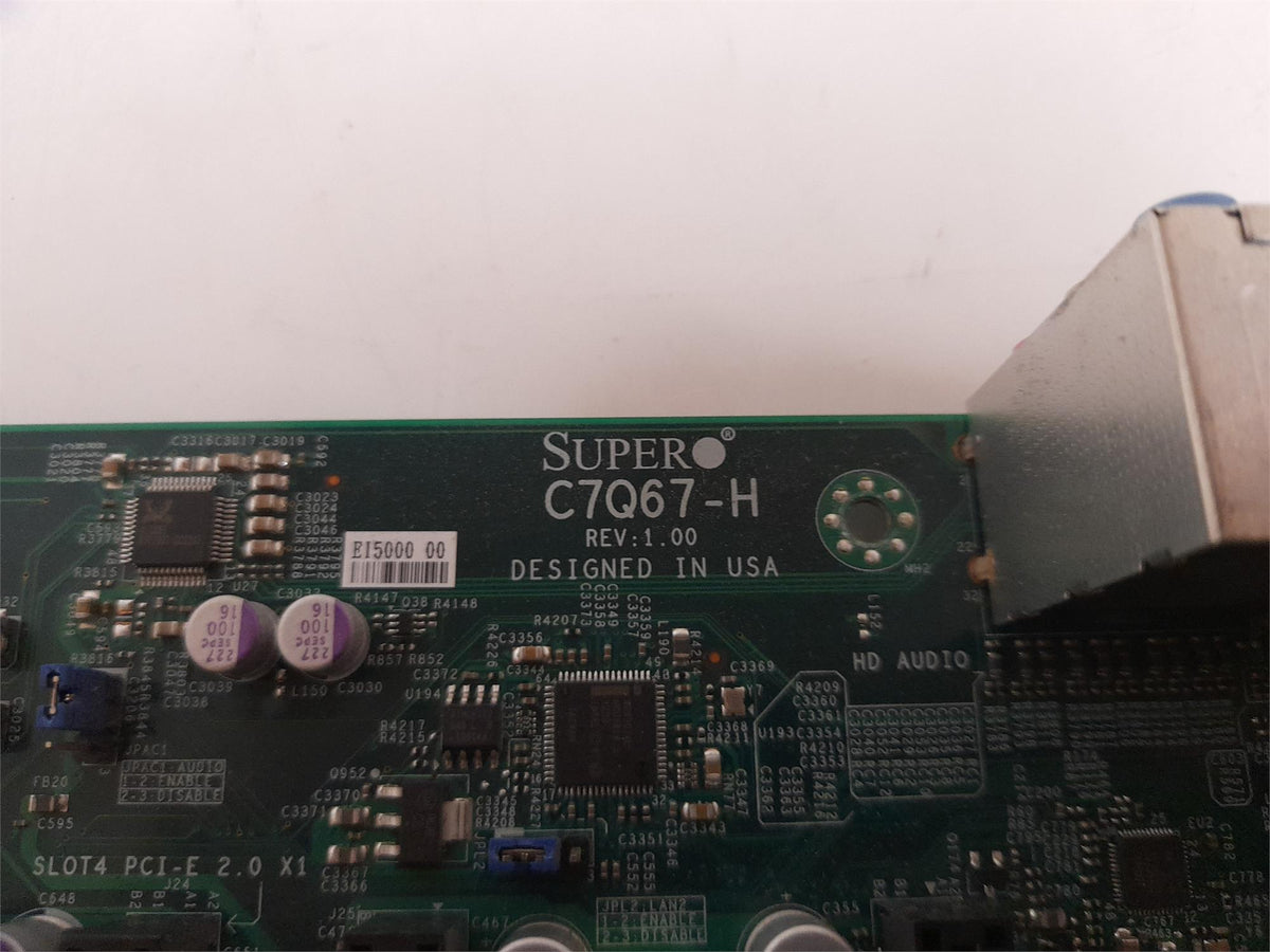Supermicro Socket LGA1155 DDR3 ATX Motherboard With I/O Shield C7Q67-H