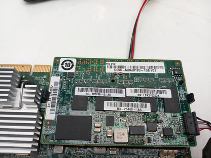 Cisco UCS 12GB SAS RAID Card and 1GB Cache and Battery 74-12862-02 UCSC-MRAID12G