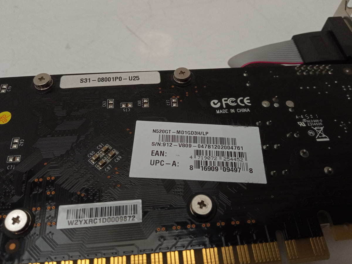 MSI GeForce GT 520 1GB DDR3 Video Graphics Card N520GT-MD1GD3H/LP
