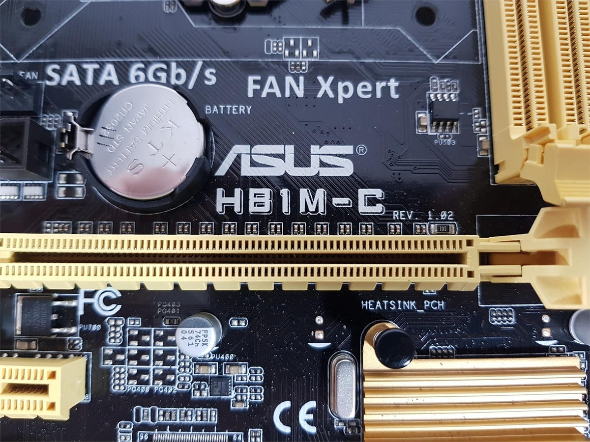 ASUS H81M-C Socket LGA1150 DDR3 MicroATX Motherboard with I/O Shield