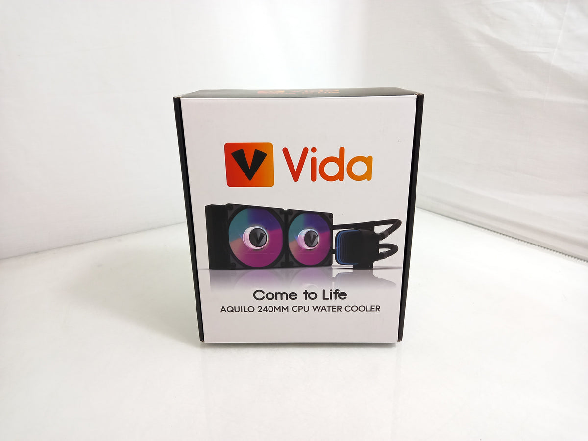 Vida AQUILO 240MM Intel / AMD CPU White Water Cooler WC-VIDAQUILO240-WHT