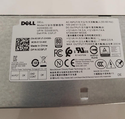Dell Optiplex 3060 200W Power Supply Unit 0CGFJT CGFJT
