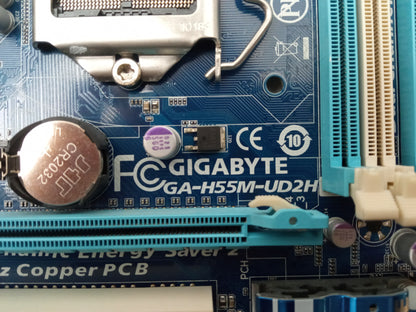 GIGABYTE H55M-UD2H Socket LGA1156 Motherboard With I/O Shield