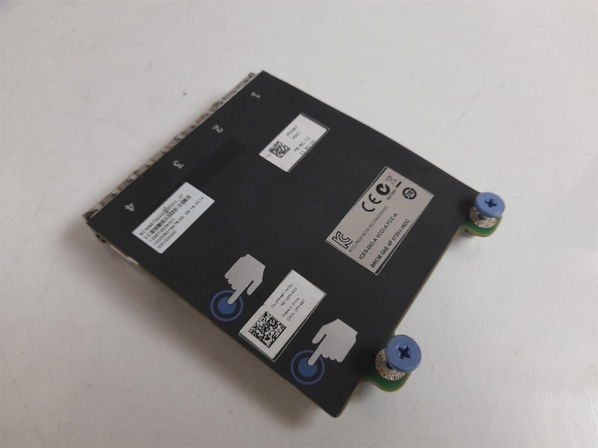 6x  Dell PowerEdge Quad Port 1GBe Network Card 0FM487 FM487