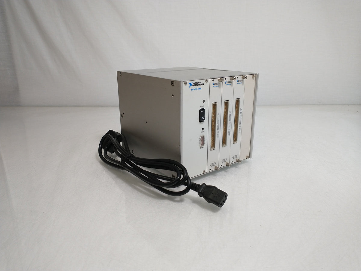 National Instruments NI SCXI-1000 4 Slot Chassis With SXCI-1100 Cards
