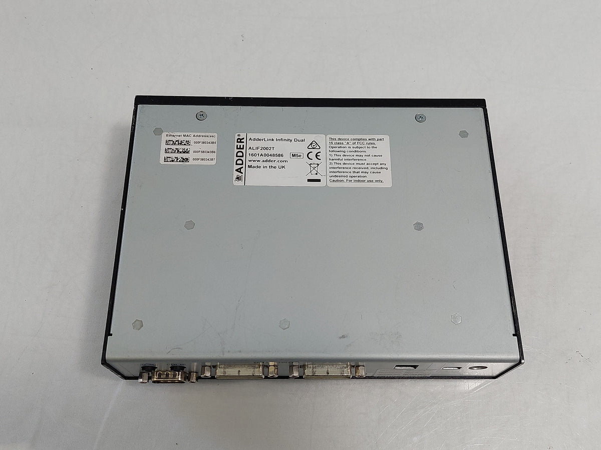 ADDERLink INFINITY Dual 2002 ALIF2002T DVI USB IP KVM Transmitter No PSU