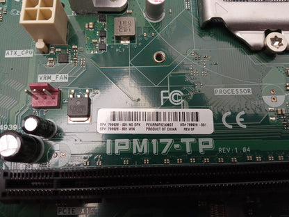 HP IPM17-TP Socket LGA1151 DDR4 MicroATX Motherboard with I/O Shield 799926-001