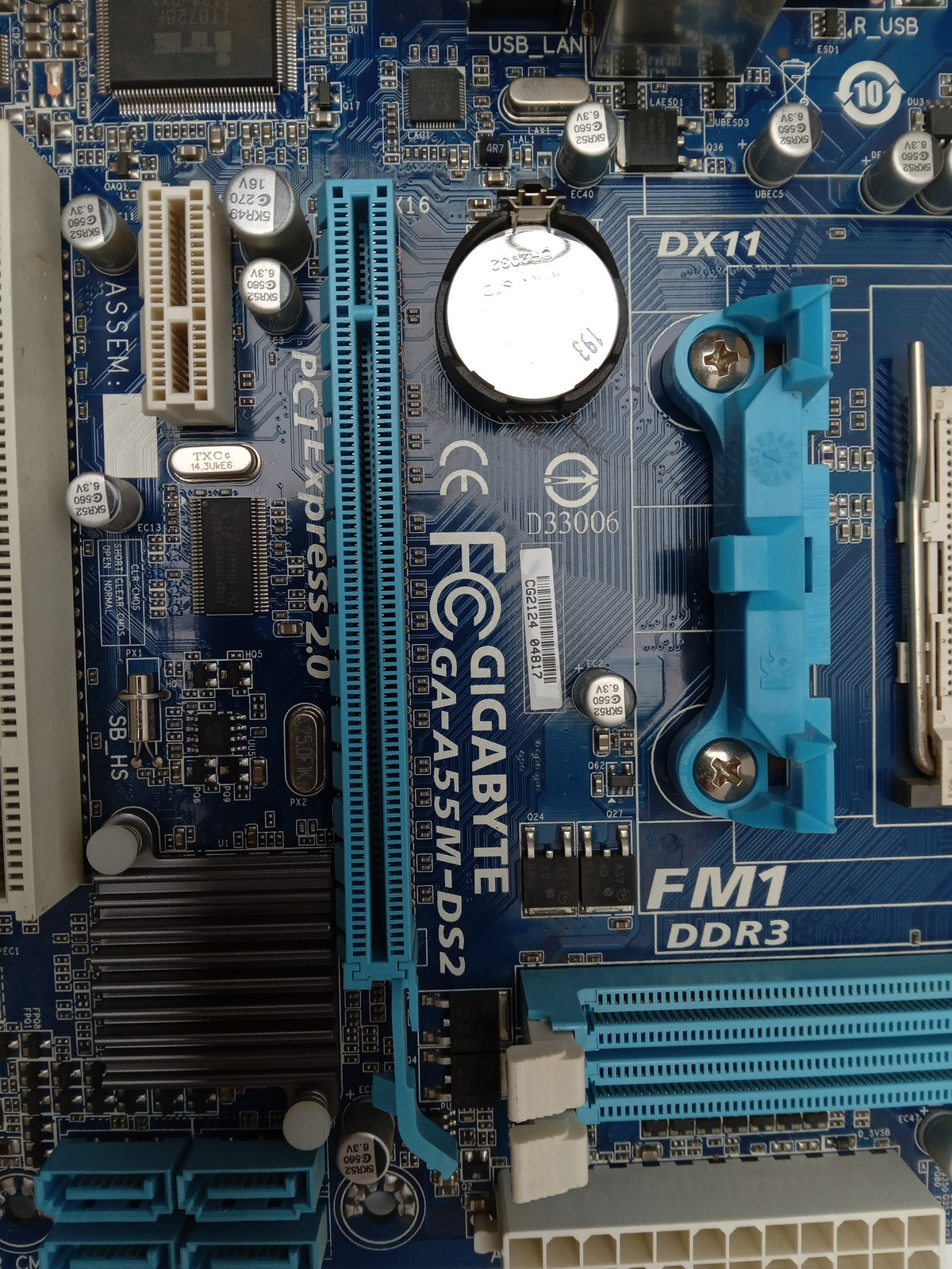GIGABYTE GA-A55M-DS2 Socket FM1 DDR3 Micro ATX Motherboard With I/O Shield