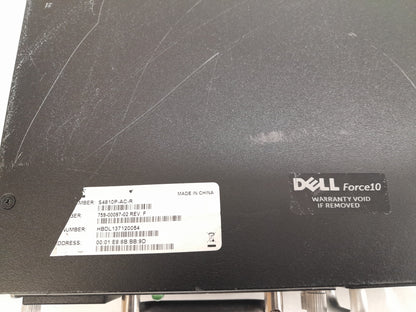 Dell Force10 S4810P-AC 48 Port 10GbE Network Switch w/ 4x 40GbE QSFP+ Ports