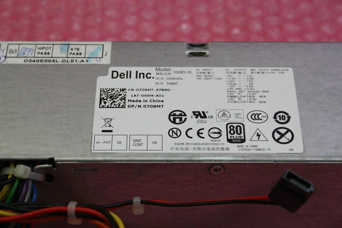 Dell OptiPlex 390 790 990 SFF 240W Power Supply Unit 0709MT 709MT