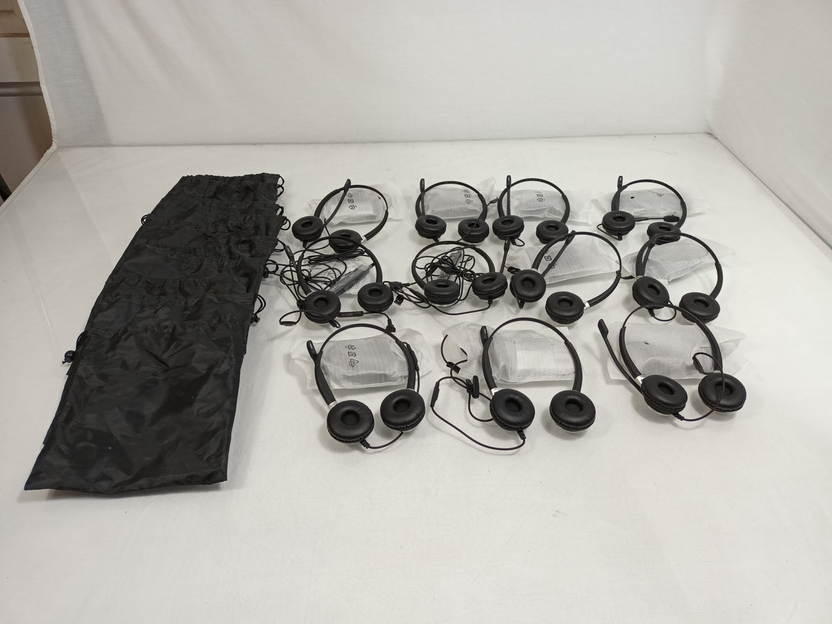 Job Lot x11 Sennheiser SC 665 Black USB Headset