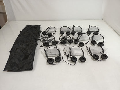 Job Lot x11 Sennheiser SC 665 Black USB Headset