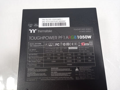 ThermalTake TOUGHPOWER PF1 1050W ATX Modular Power Supply Unit TPD-1050AH3FCP-A