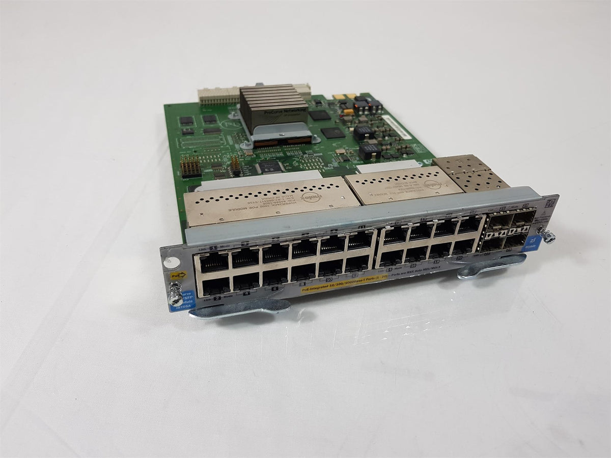 HP ProCurve ZL Switch 24 Port GIG-T SFP PoE ZI Module J8705A 5092-1270
