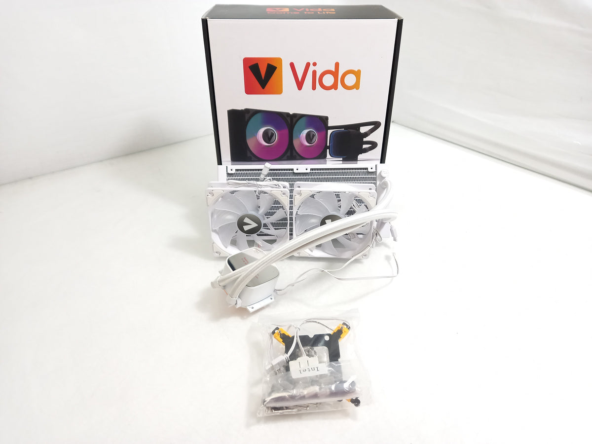Vida AQUILO 240MM Intel / AMD CPU White Water Cooler WC-VIDAQUILO240-WHT