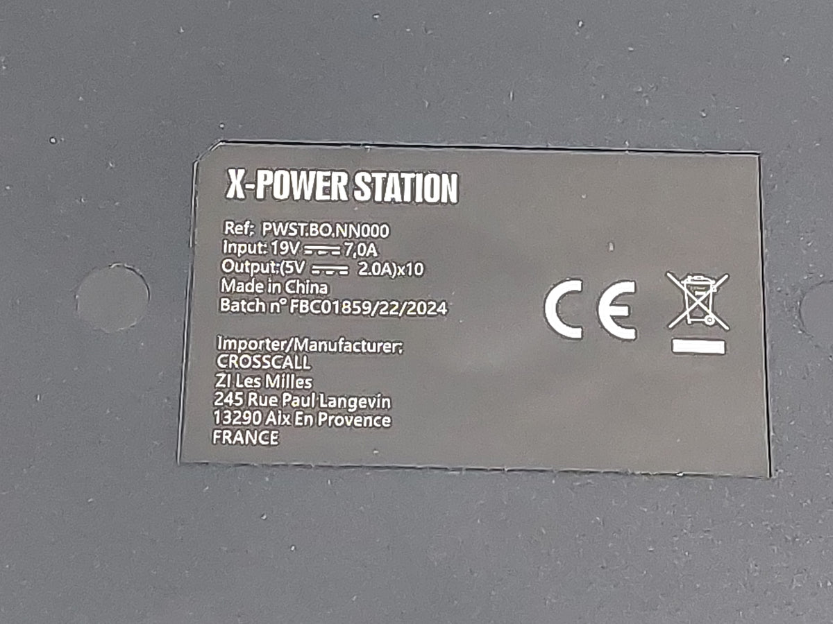 Crosscall X-Power Station 10-Slot X-Link Multi Device Charging Dock PSU
