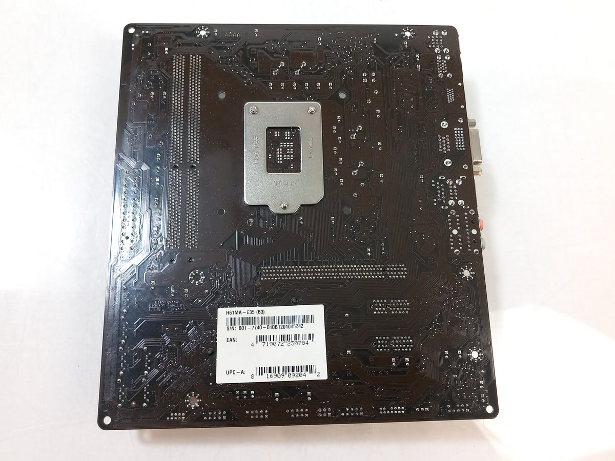 MSI H61MA-E35 (B3) Socket LGA1155 Micro ATX Motherboard With I/O Shield MS-7740